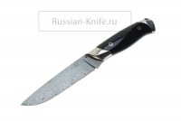 Нож Стриж-3, рог бизона, А.Чебурков (нержавеющий дамасск)