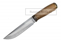Нож 007 большой, И.Пампуха (легированный булат), в бронзе