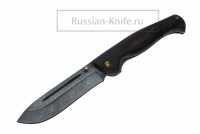- Нож складной Партнер-2 (дамасская сталь), орех