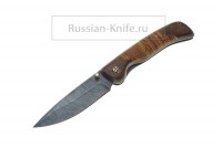 Нож складной Сормовский, береста (дамасская сталь)