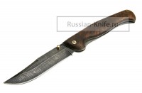 - Нож складной "Варяг-2" (дамасская сталь)