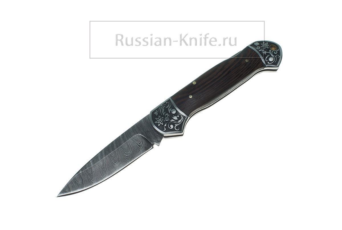 - Нож складной Юнкер-1 (дамасская сталь), А.Жбанов