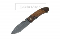 - Нож складной "Егерьский-2 " (дамасская сталь), береста