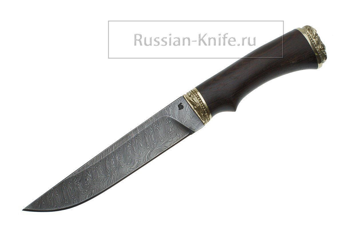 Фотография, картинка, - Нож Лань-2 (дамасская сталь), венге