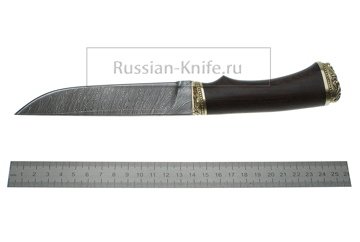 - Нож Лань-2 (дамасская сталь), венге