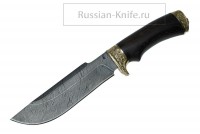 Нож Мангуст (дамасская сталь), венге