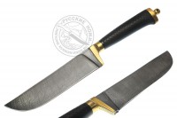 Нож "Узбек" (дамасская сталь), граб, насечка