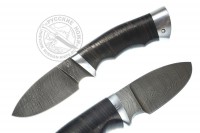 Нож Шкурник-2 (дамасская сталь), кожа