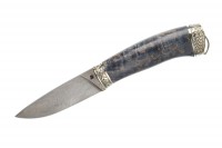 Нож Ласка (дамасская сталь), стабилизированное дерево