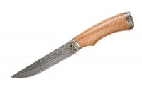 Нож Лань (дамасская сталь, ручная ковка), бубинга