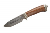 Нож Бобр (дамасская сталь, ручная ковка), палисандр