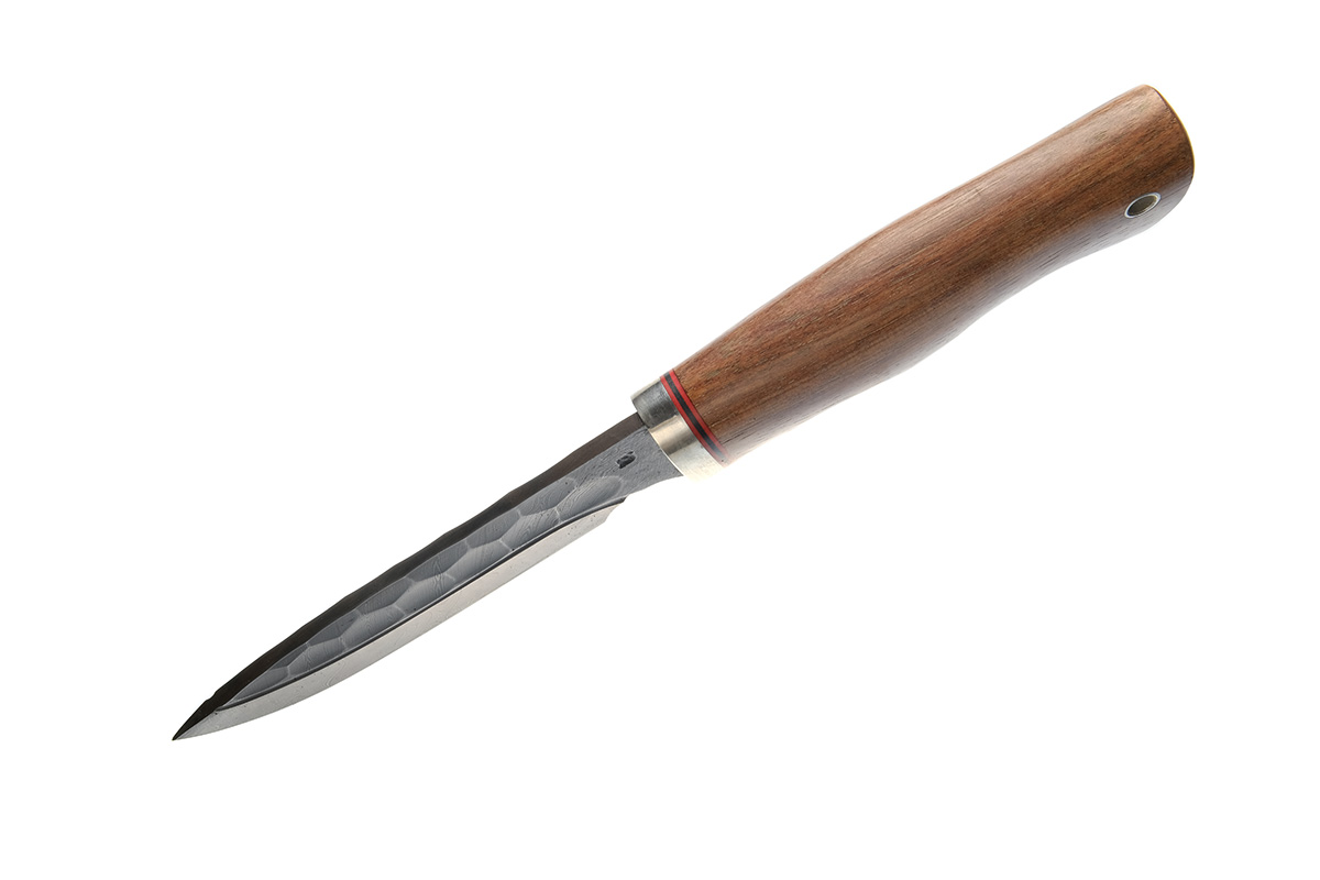Нож Бобр (дамасская сталь, ручная ковка), бубинга