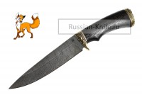 - Нож Лиса (дамасская сталь), венге