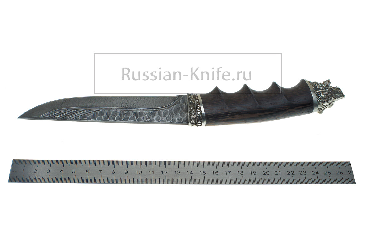 - Нож Лань-2 (дамасская сталь - ручная ковка)