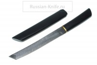 Нож Самурай (дамасская сталь)-деревянные ножны