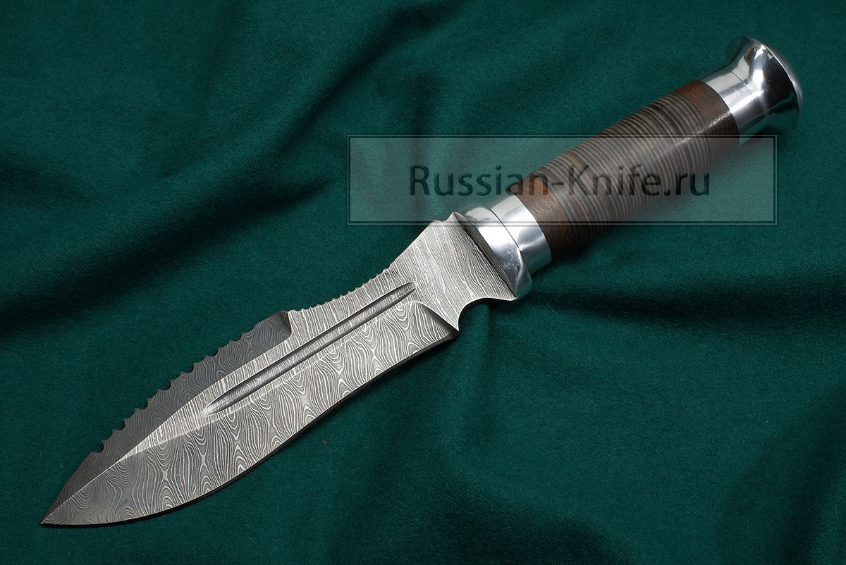 - Нож Барс-4 (дамасская сталь), пенал