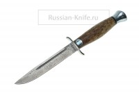 Нож "Финка-2" (дамасск ZD-0803), карельская береза, компания АИР
