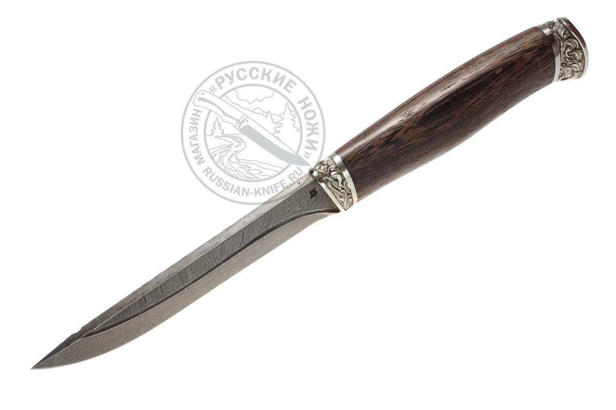 - Нож Лань-1 (дамасская сталь - ручная ковка), венге
