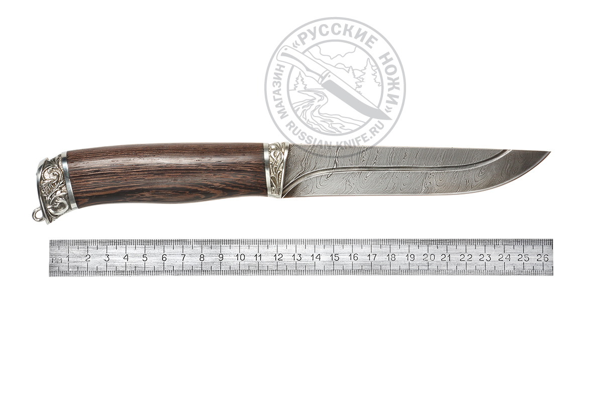 - Нож Лань-1 (дамасская сталь - ручная ковка), венге