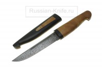 Нож Игла (дамасская сталь), Крутов В., деревянные ножны