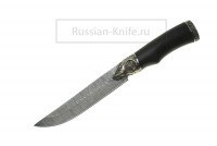 Нож Осётр (дамасская сталь) граб, А.Жбанов