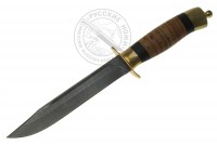 Нож НР (дамасская сталь), береста