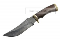 Нож Акула (дамасская сталь), венге