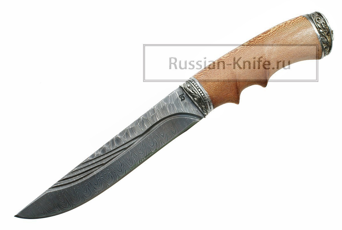 - Нож Лань  (дамасская сталь - ручная ковка)