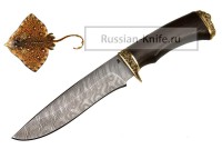 Нож Скат (дамасская сталь), венге