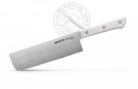 Нож кухонный "Samura HARAKIRI" накири 161 мм, SHR-0043W, коррозионно-стойкая сталь, ABS пластик