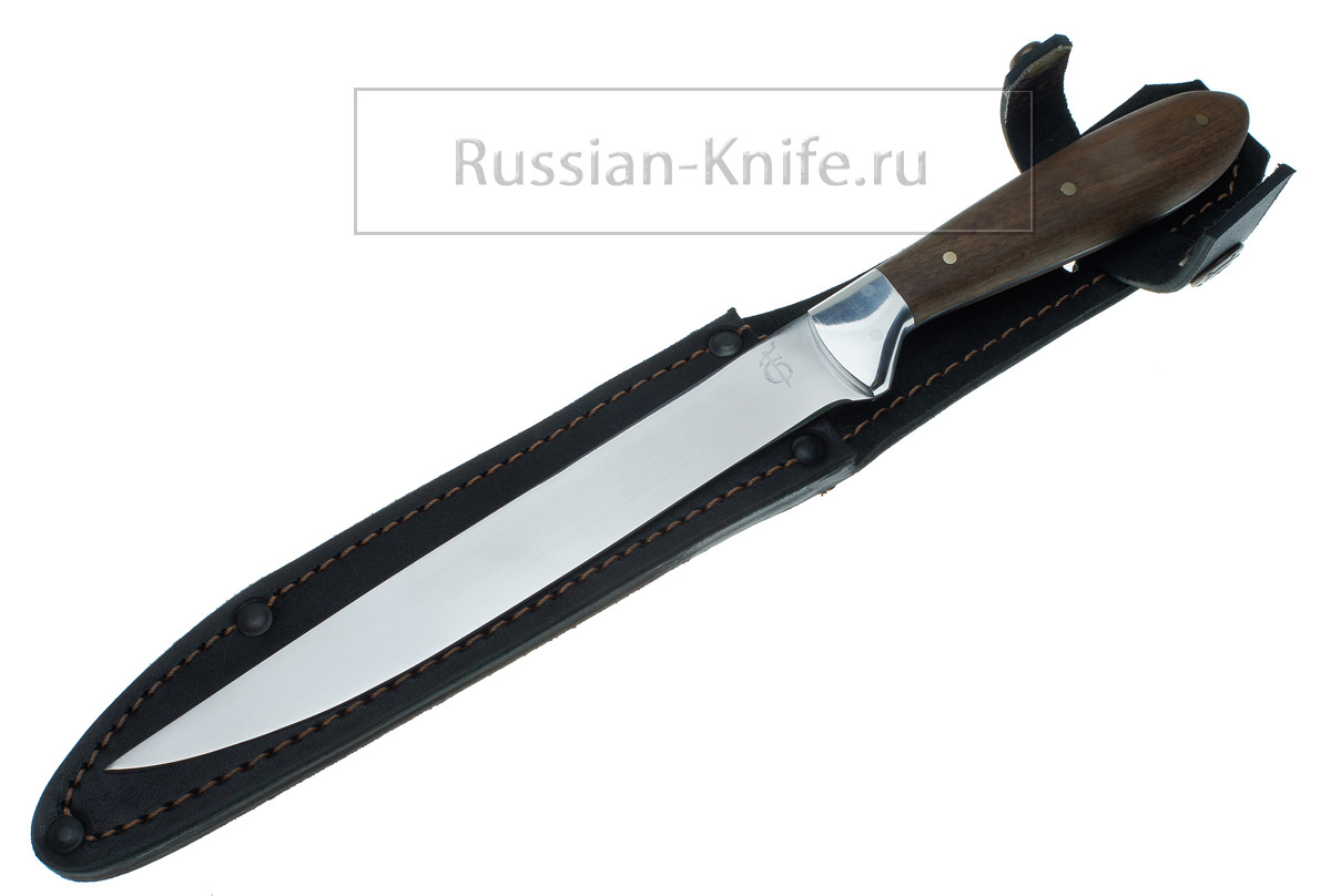 Нож Филейный Нерпа-Русь, сталь 65Х13, орех