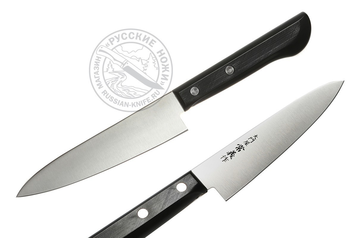 Фотография, картинка, Нож кухонный универсальный Петти 120/225, молибден-ванадиевая сталь, рукоять ABC пластик DTY-04