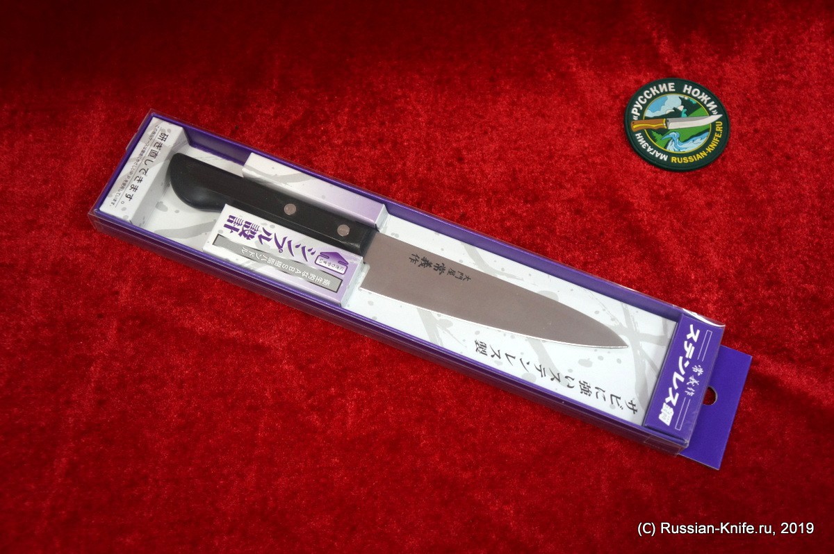 Нож кухонный универсальный Петти 120/225, молибден-ванадиевая сталь, рукоять ABC пластик DTY-04