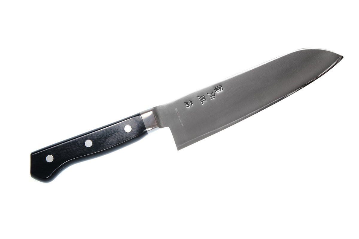 Фотография, картинка, Нож кухонный Сантоку TU-9001, 170 мм, молибден-ванадиевая сталь, рукоять - древесина