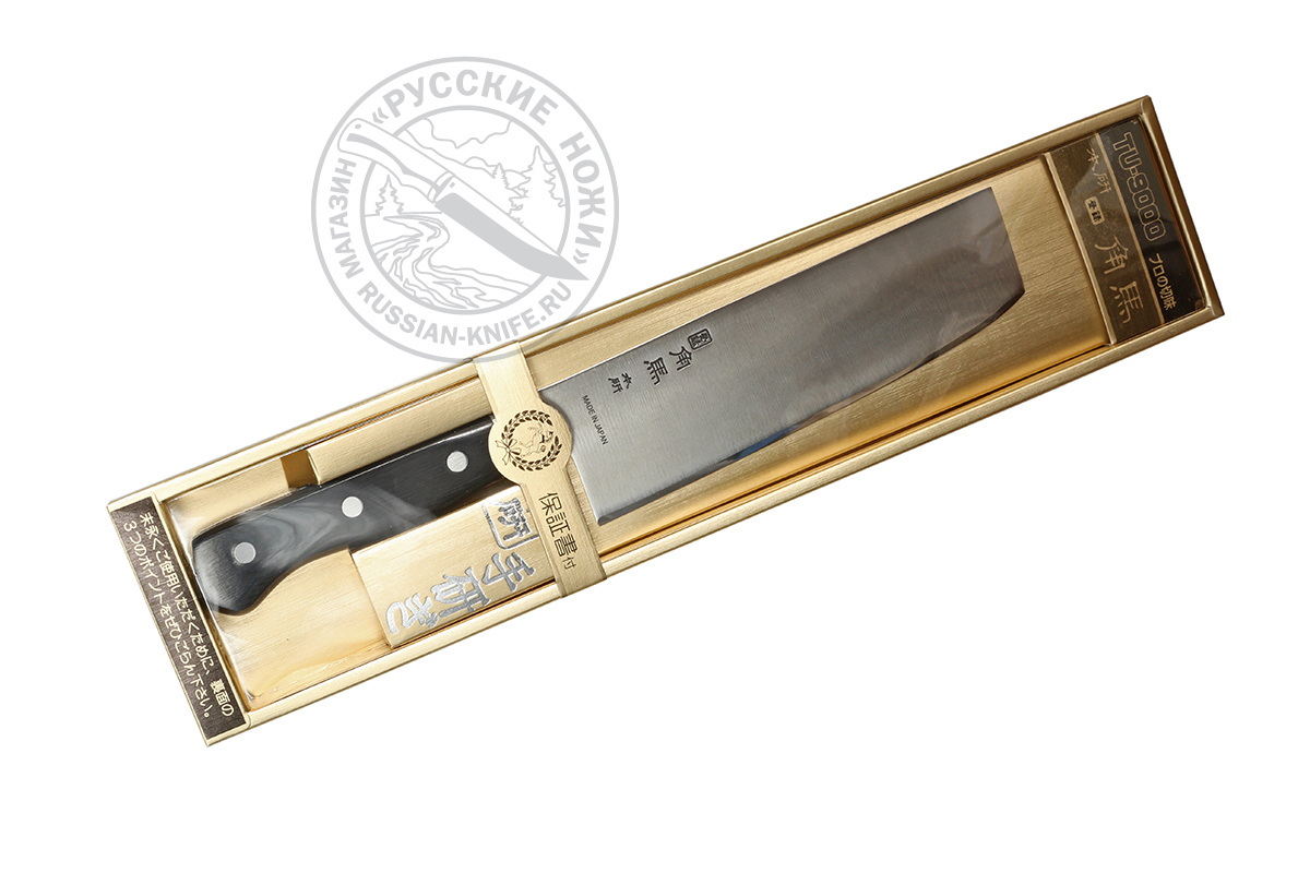 Нож кухонный Накири TU-9002, 165 мм, молибден-ванадиевая сталь, рукоять - древесина