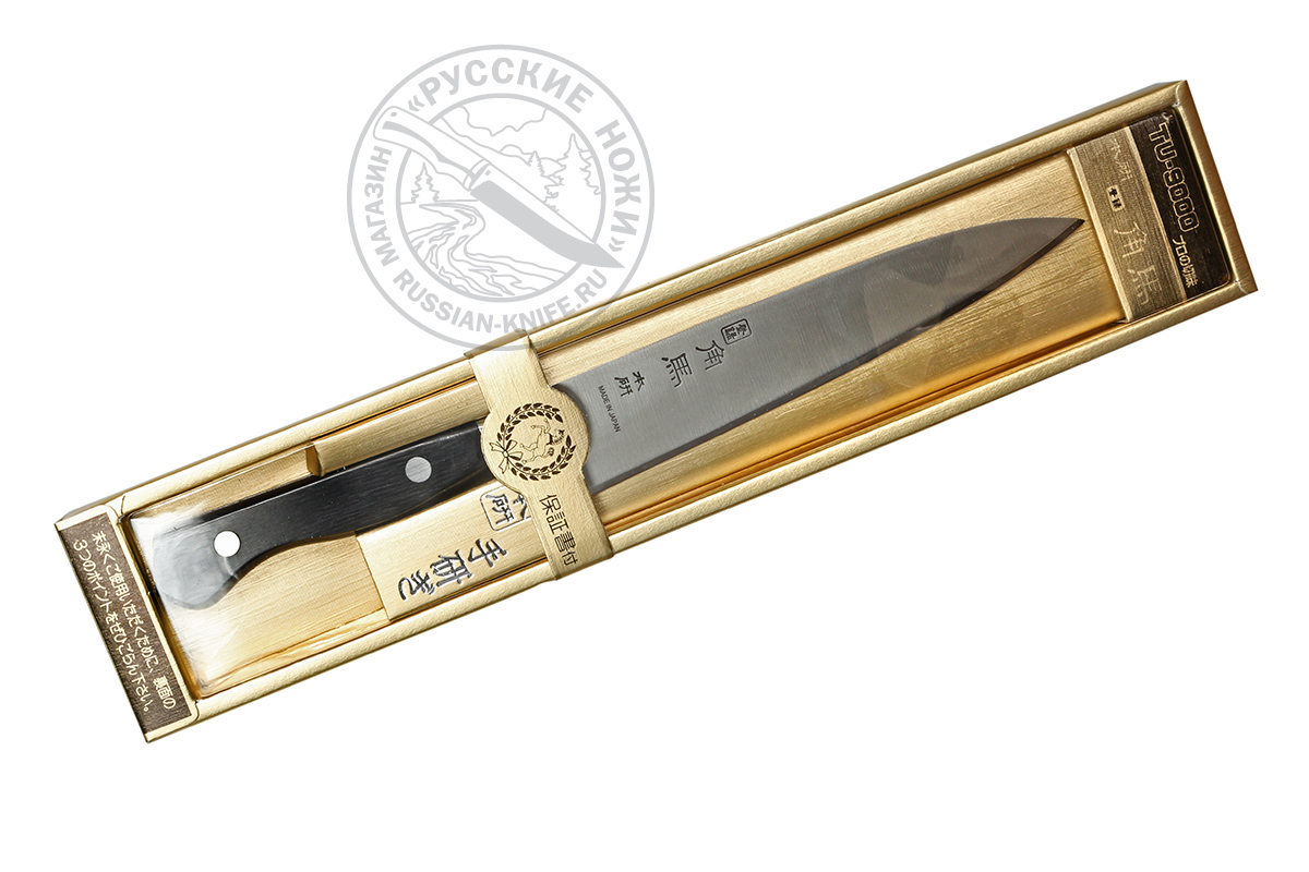 - Нож кухонный универсальный TU-9009, 150 мм, молибден-ванадиевая сталь, рукоять - древесина