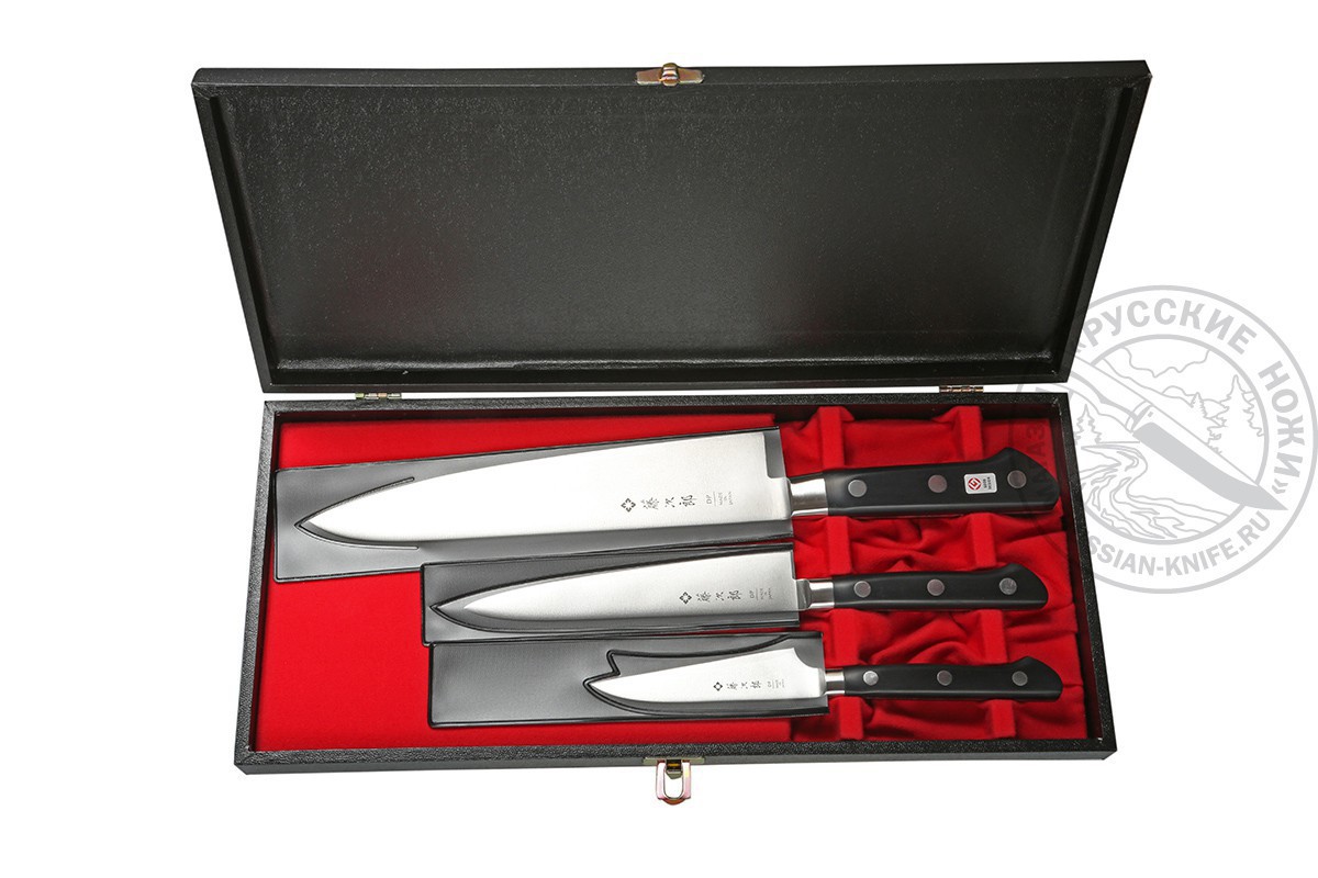 -  набор ножей TOJIRO, DP-GIFTSET-A (сталь VG10) 3 ножа в .