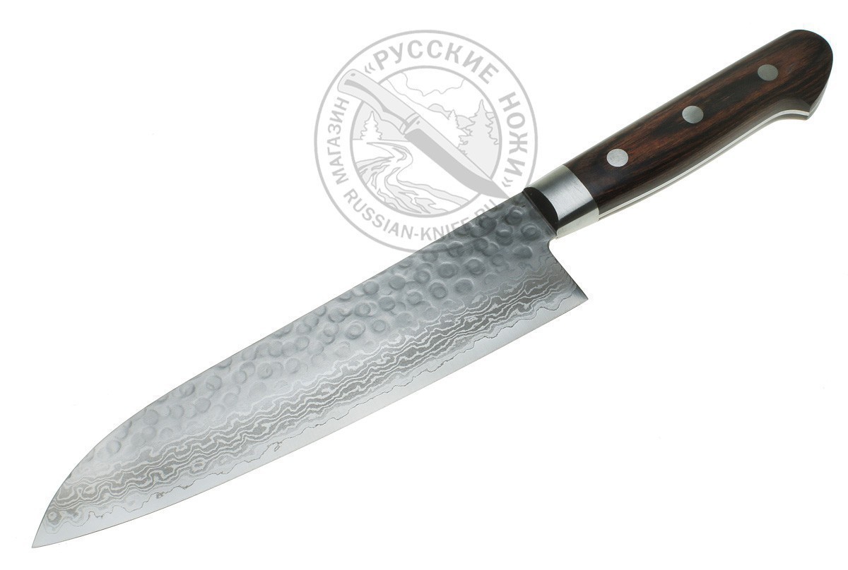 - Нож кухонный Сантоку 07222 Sakai Takayuki (сталь Damascus 17 слоев .
