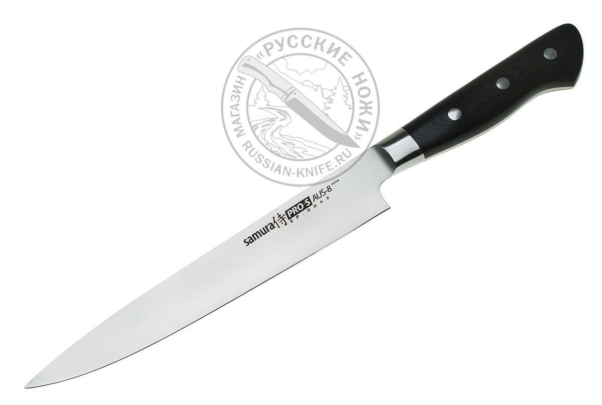 Нож кухонный SP-0045/K "Samura Pro-S" для нарезки 200 мм, G-10