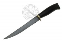 Нож Филейный-М (дамасская сталь), граб