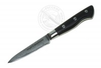 - .Нож кухонный ST-0010/G-10 "SAMURA TAMAHAGANE", овощной, 76 мм,  VG-10, дамасск 101 слой