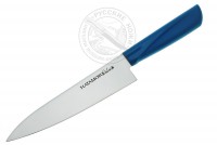 Нож 3014-BLU, Шеф HATAMOTO COLOR, 180 мм, сталь 1К6, рукоять пластик