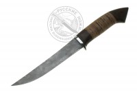 Нож филейный "Универсал" (дамасская сталь), 150 мм, береста