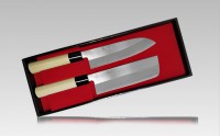- Набор из 2-х кухонных ножей Tojiro grftset (fg-7700) в подарочной упаковке, заточка #8000