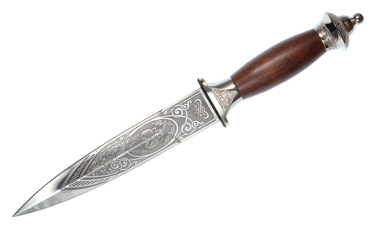 Нож "Держава" (сталь 100Х13М), ножны в никеле