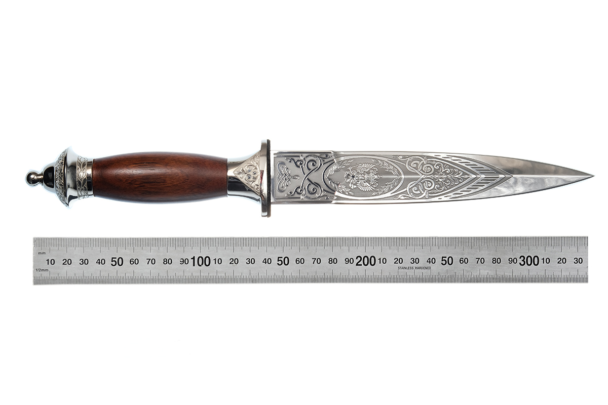 Нож "Держава" (сталь 100Х13М), ножны в никеле