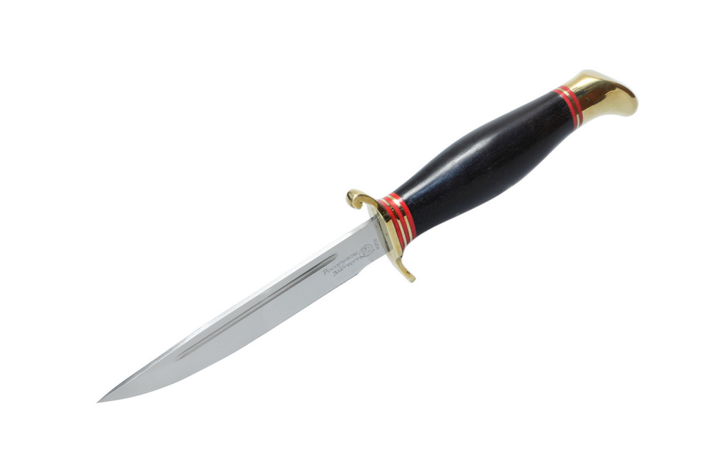 Нож РР266 (сталь 95Х18 или ЭИ-107), рукоять граб + латунь