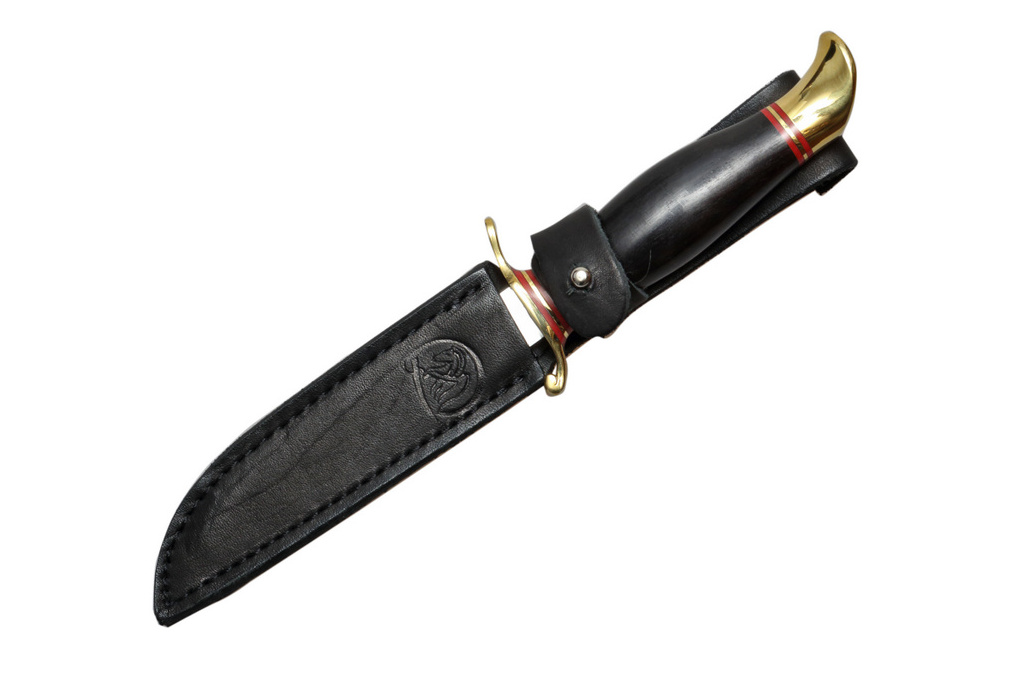 Нож РР266 (сталь 95Х18 или ЭИ-107), рукоять граб + латунь