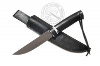Нож "Лиман" (сталь N690), Сандер А.И., рукоять - черный граб, кориан