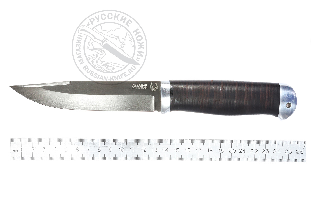 Нож "Фин-4" (сталь Х12МФ), кожа